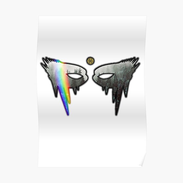 Peinture de guerre arc-en-ciel Lexa Poster