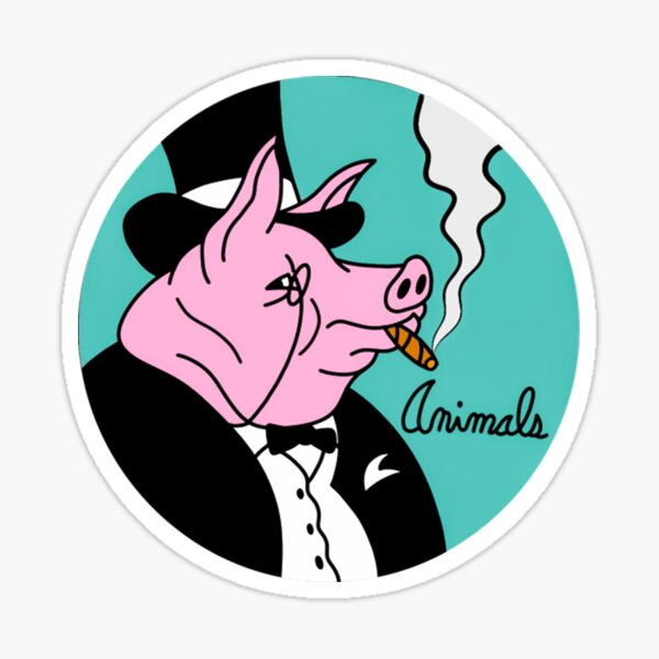 Item preview, Pink Floyd Love Rock Band PINK-FLOYD Music ANIMALS PIG Pink designed and sold by RockSaltPink.