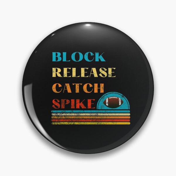 Item preview, Block Release Catch Spike American Football Vintage  designed and sold by DesignsofNote.