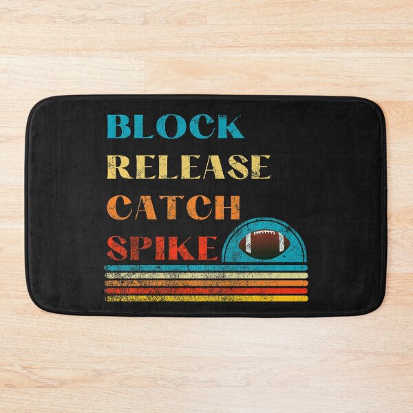 Item preview, Block Release Catch Spike American Football Vintage  designed and sold by DesignsofNote.