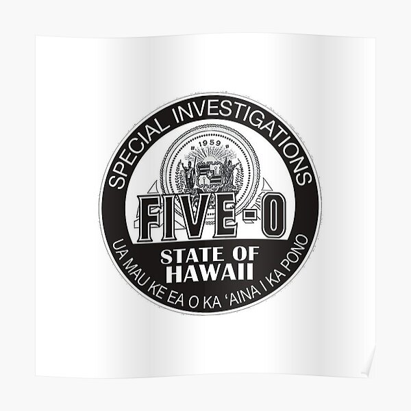 hawaii five-0 5-0 steve mcgarrett tv logo Poster