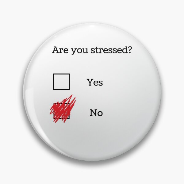 Item preview, Are you stressed?  Angry crossed checkbox designed and sold by Marianne1108.