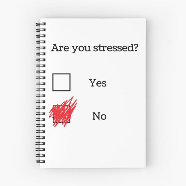 Item preview, Are you stressed?  Angry crossed checkbox designed and sold by Marianne1108.