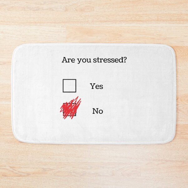 Item preview, Are you stressed?  Angry crossed checkbox designed and sold by Marianne1108.