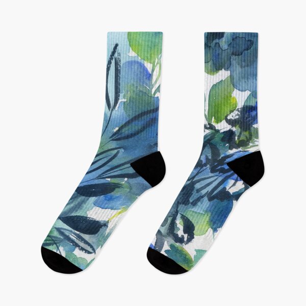 Item preview, blue and green garden  designed and sold by kosarandrea.
