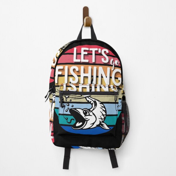 Item preview, Fishing Gift, Retro Vintage Fisherman Christmas gift, Lets Go Fishing designed and sold by AmazingEcraft.