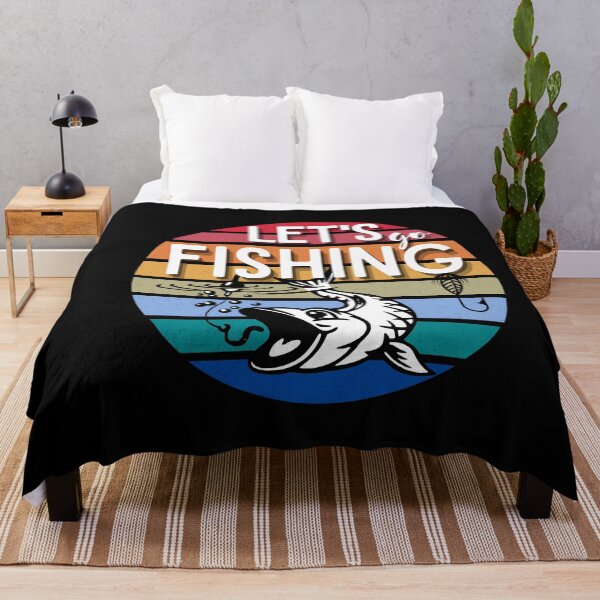 Item preview, Fishing Gift, Retro Vintage Fisherman Christmas gift, Lets Go Fishing designed and sold by AmazingEcraft.