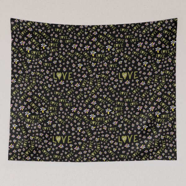 Item preview, Cute Flower Love - Funky Retro Colour Palette designed and sold by Sketchbook Designs.