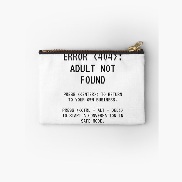 Artikelvorschau, Fehler 404 Erwachsener nicht gefunden entworfen und verkauft von IntegrityDesign.