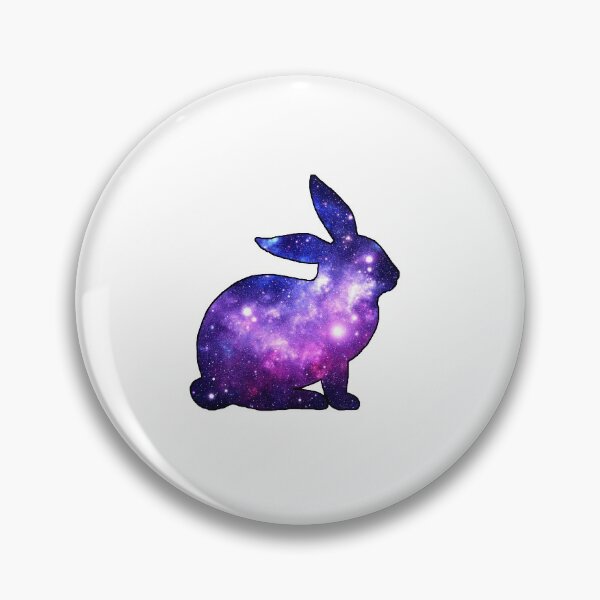 Item preview, Space Bunny with black border designed and sold by strawberiee.