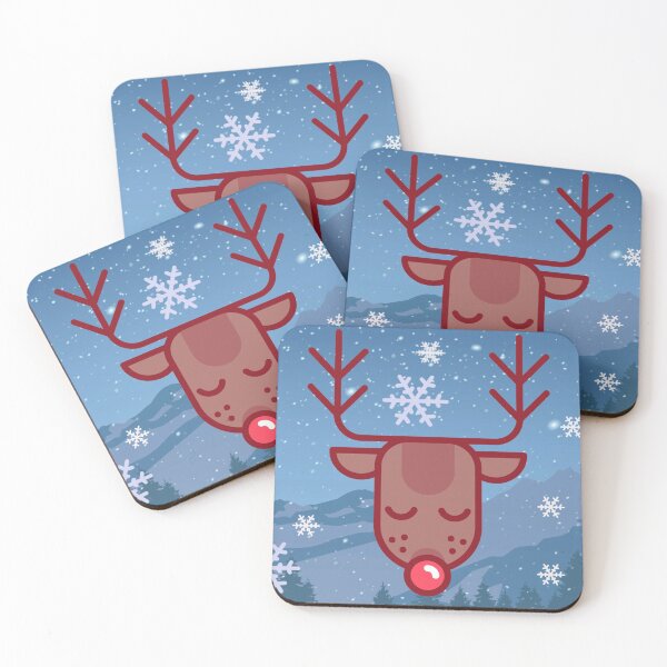 Item preview, Classic reindeer masks with snowflakes designed and sold by Toffy2222.