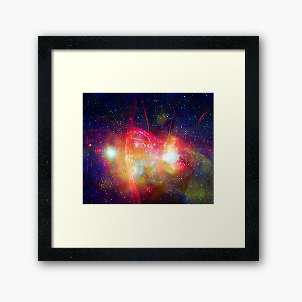 NASA image of the Milky Way center. Astronomy Framed Art Print