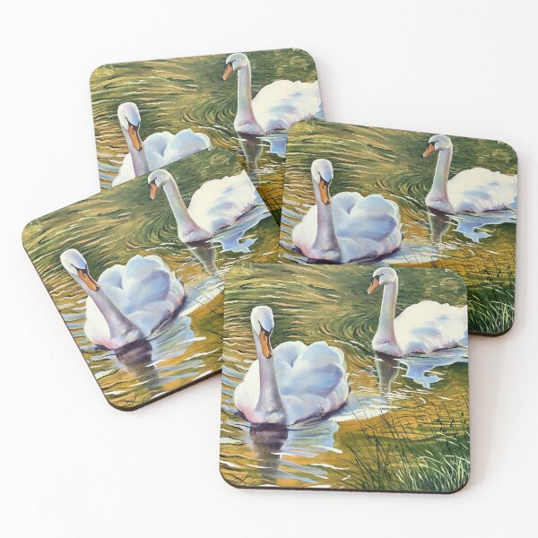 Item preview, Swans along the towpath designed and sold by CPughArtist.