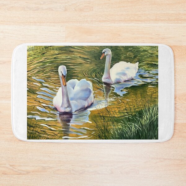 Item preview, Swans along the towpath designed and sold by CPughArtist.