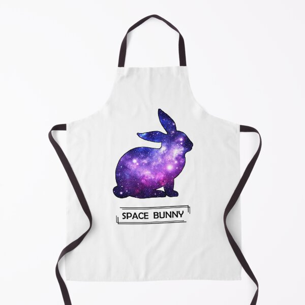 Item preview, Space bunny with black text designed and sold by strawberiee.