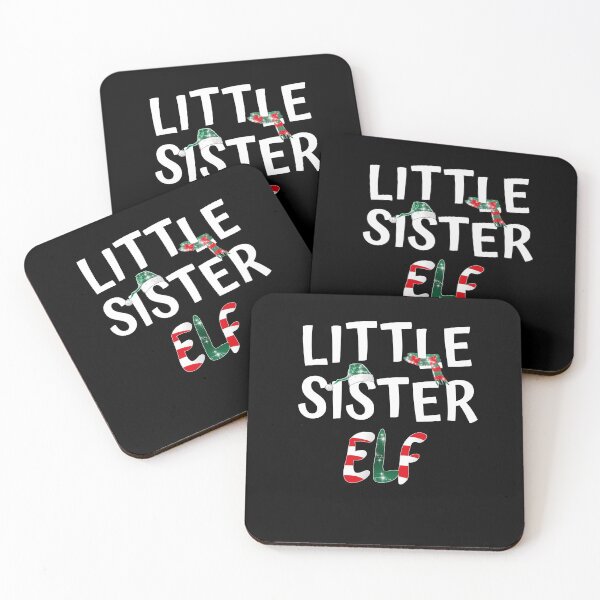 Item preview, Little Sister Elf Funny Christmas Matching Family Outfit For Girls Merry Xmas Cute Sis Elf Gift  designed and sold by FunnySunny T-Shirts.