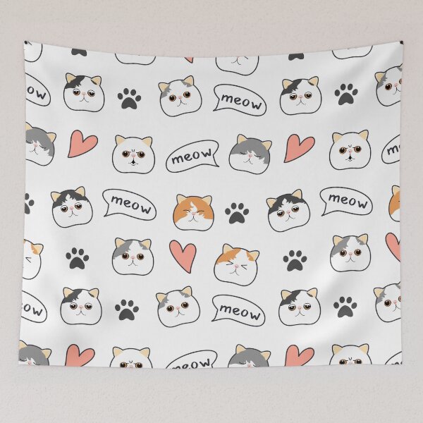Item preview, Persian Kitten Exotic Shorthair Head Emoji designed and sold by lulululupaint.