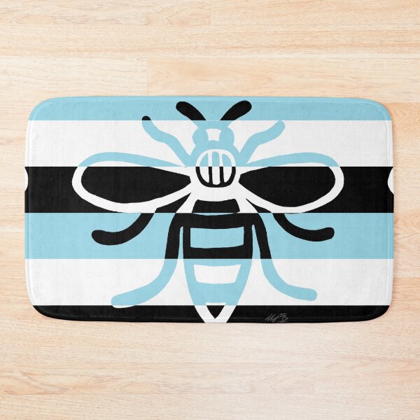 Item preview, Manchester Worker Bee blue white black 2020 designed and sold by MarkEdz.