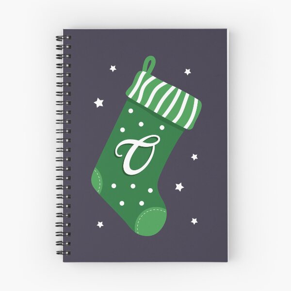 Item preview, Christmas Stocking with Letter O designed and sold by VicEllisArt.