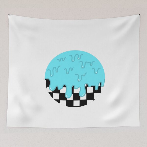 Item preview, checkered blue drip designed and sold by RMSdesigns.