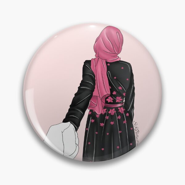 Item preview, BE WITH ME (BLACK); MUSLIM GIFTS; HIJABI GIFT; EID GIFT; MUSLIM WOMAN GIFT; HIJABI FASHION ILLUSTRATION designed and sold by SKBillustrations.