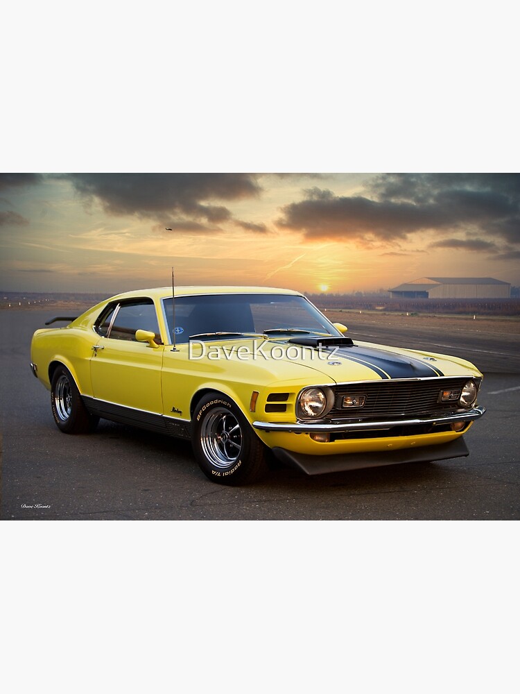 Disover 1970 Ford Mustang Mach 1 Premium Matte Vertical Poster