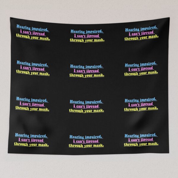 Item preview, Hearing Impaired, I cant lipread through mask designed and sold by avit1.