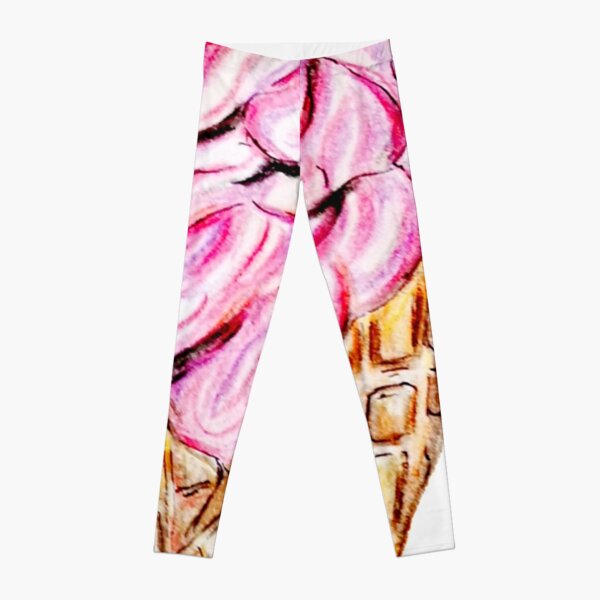 LuLaRoe Women's Tall & Curvy TC Leggings Pink Ice Cream Cones