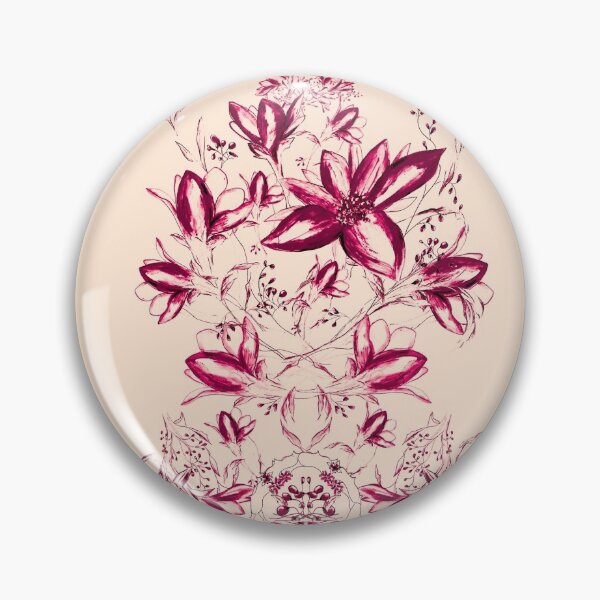 Item preview, Flowers - cascade - red on vanilla designed and sold by WzoryOzdobne.