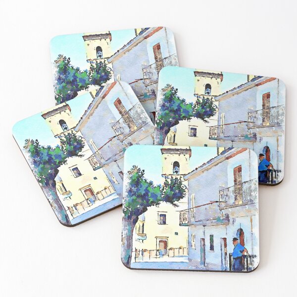 Item preview, Borrello: man tree and bell tower designed and sold by Giuseppe Cocco.