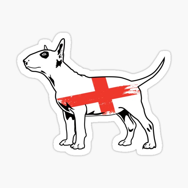 Smiling English Bull Terrier Sticker