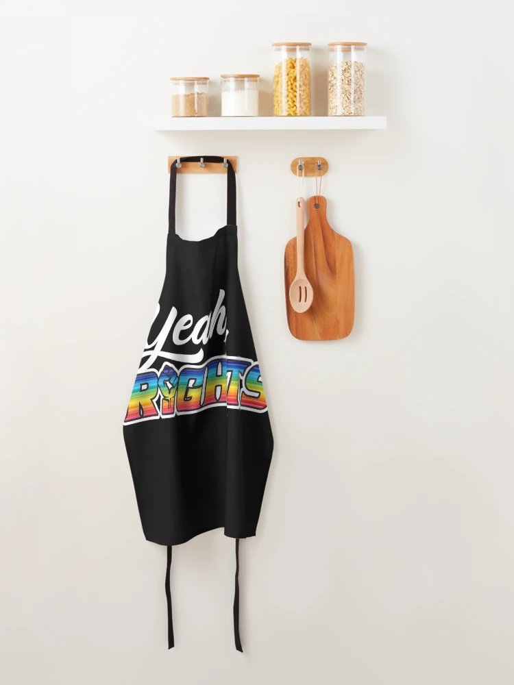 Thumbnail 4 of 6, Apron, Yeah Rights designed and sold by Alema Art.