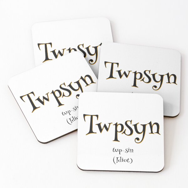 Twpsyn - White Theme Coasters (Set of 4)