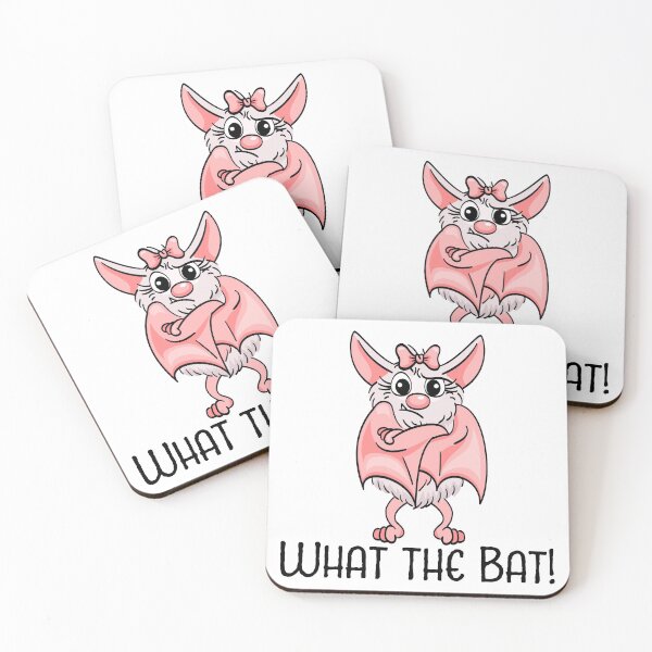 Item preview, What The Bat What the hell what the heck pink bat vampire designed and sold by ElBeDesigns.