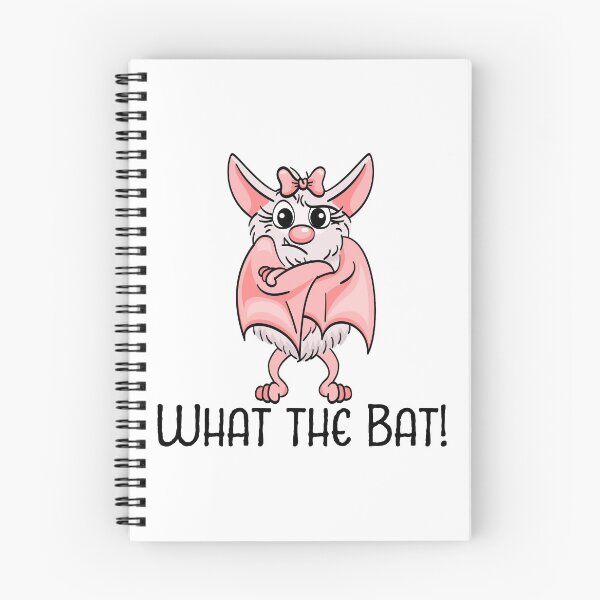 Item preview, What The Bat What the hell what the heck pink bat vampire designed and sold by ElBeDesigns.