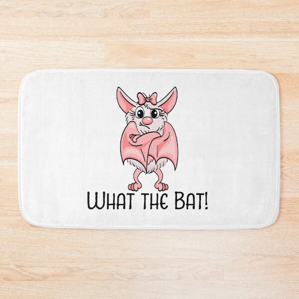 Item preview, What The Bat What the hell what the heck pink bat vampire designed and sold by ElBeDesigns.