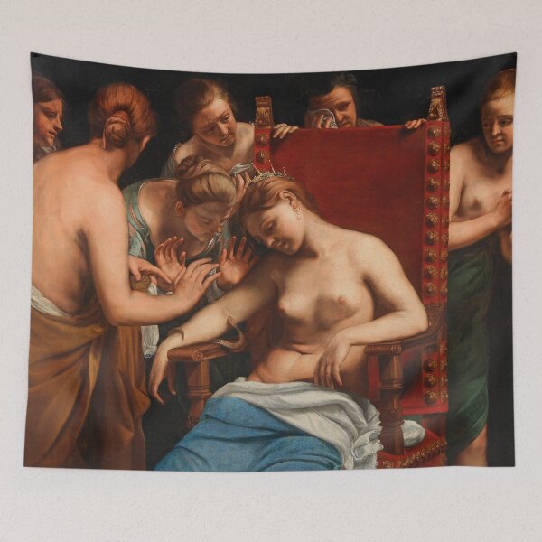 Item preview, Cleopatra bitten by a snake - guido cagnacci werkstatt designed and sold by Vintage Designs +.
