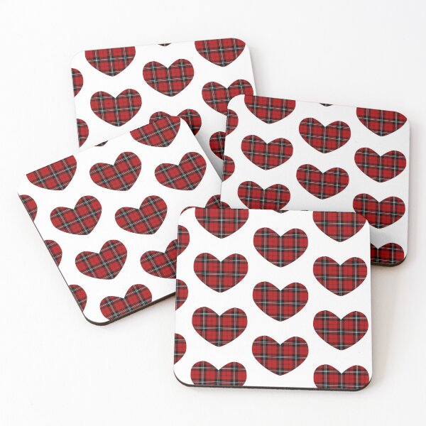 Item preview, Red Tartan Heart | Scotland | Cute Tartan on White designed and sold by cutetartanshop.