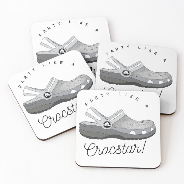 Item preview, Black and white crocstar! designed and sold by Soyscrafts.