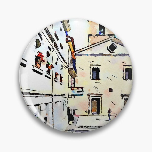 Item preview, Borrello: foreshortening with church designed and sold by Giuseppe Cocco.