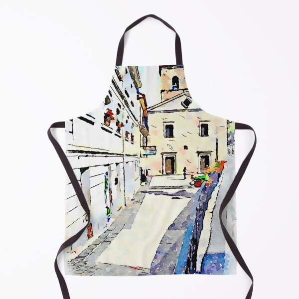 Item preview, Borrello: foreshortening with church designed and sold by Giuseppe Cocco.