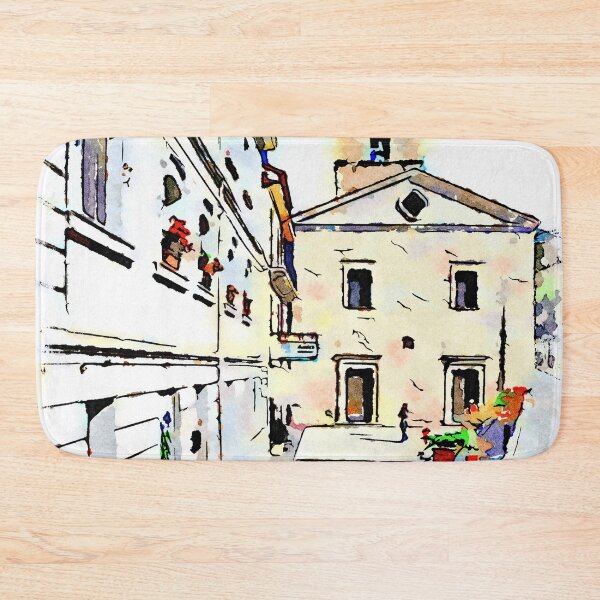 Item preview, Borrello: foreshortening with church designed and sold by Giuseppe Cocco.