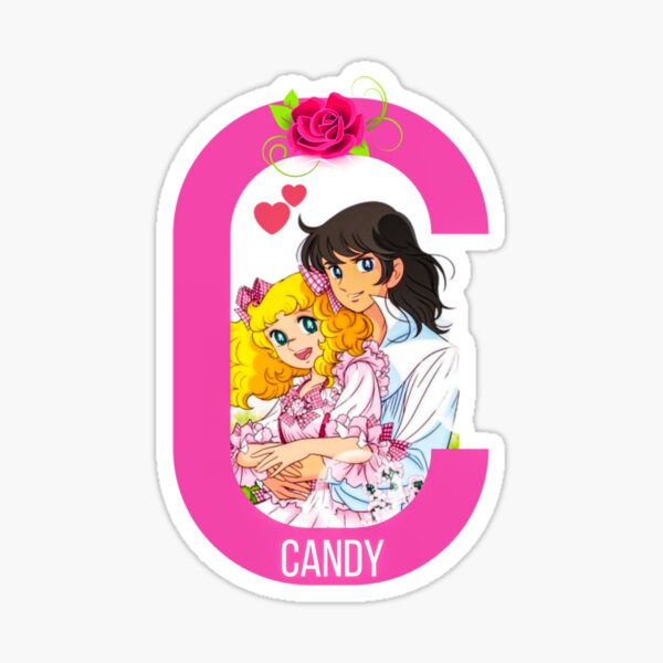 Chica Anime - Candy Candy y Terry Anime Manga Pegatina