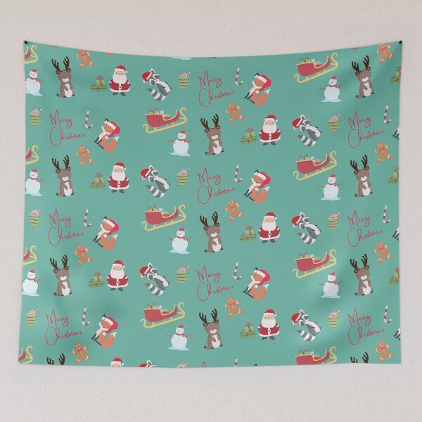 Item preview,  Merry Christmas, cute animal pattern designed and sold by NomadMessenger.