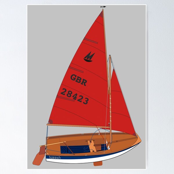 Item preview, Mirror Dinghy 28423 'Hurrah' Perspective designed and sold by RedBubbleBath.