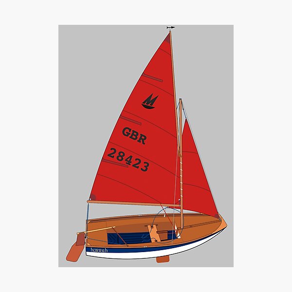 Item preview, Mirror Dinghy 28423 'Hurrah' Perspective designed and sold by RedBubbleBath.