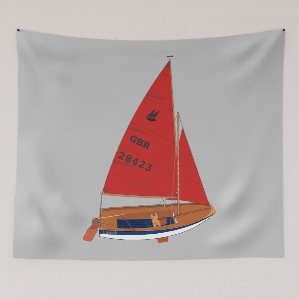 Item preview, Mirror Dinghy 28423 'Hurrah' Perspective designed and sold by RedBubbleBath.