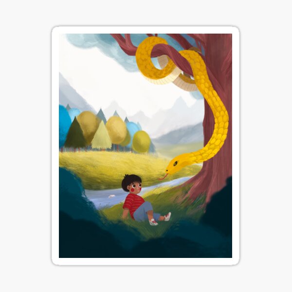 Kitchi: The Spirit Fox - Forrest and the Snake Sticker