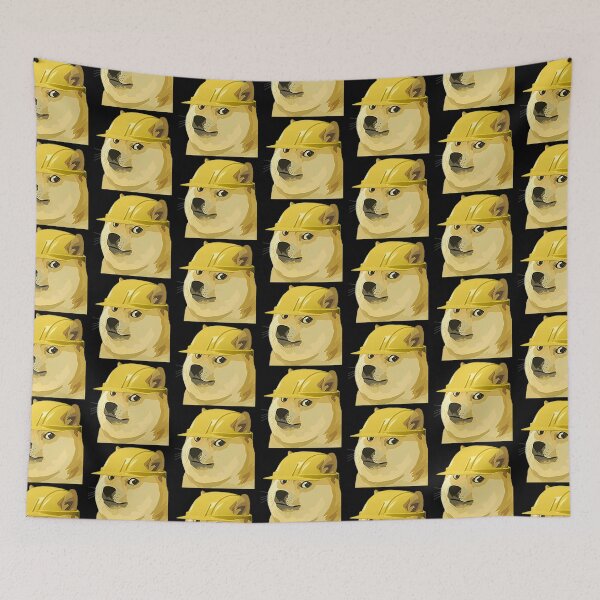 Item preview, Doge shiba worker helmet designed and sold by Omeris.