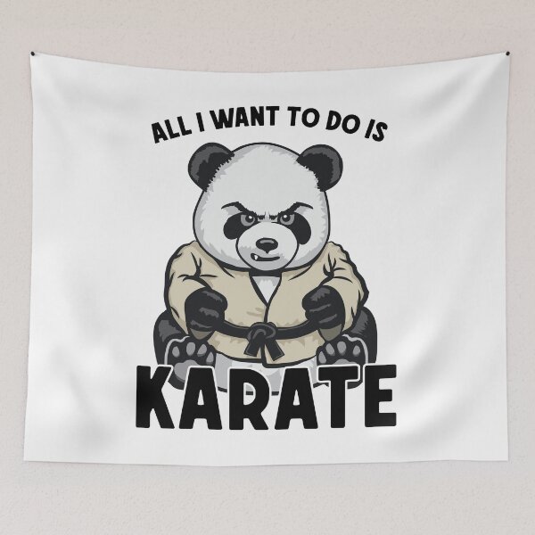 Artikelvorschau, Karate Panda Alles, was ich tun möchte, ist süßer Bär Karateka entworfen und verkauft von GrandeDuc.